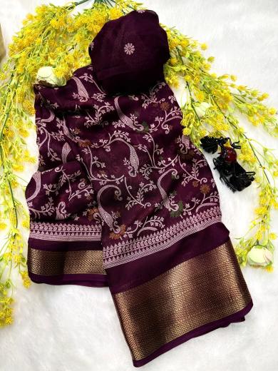 Vastrangan ajrakh print best wholesale sarees in surat